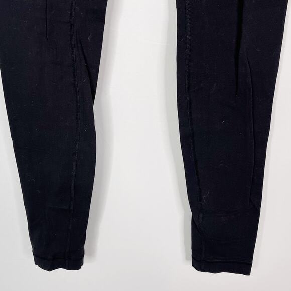 Lululemon Womens Size 6 Black Wunder Under Leggings Yoga Workout Ankle Length - Picture 4 of 6